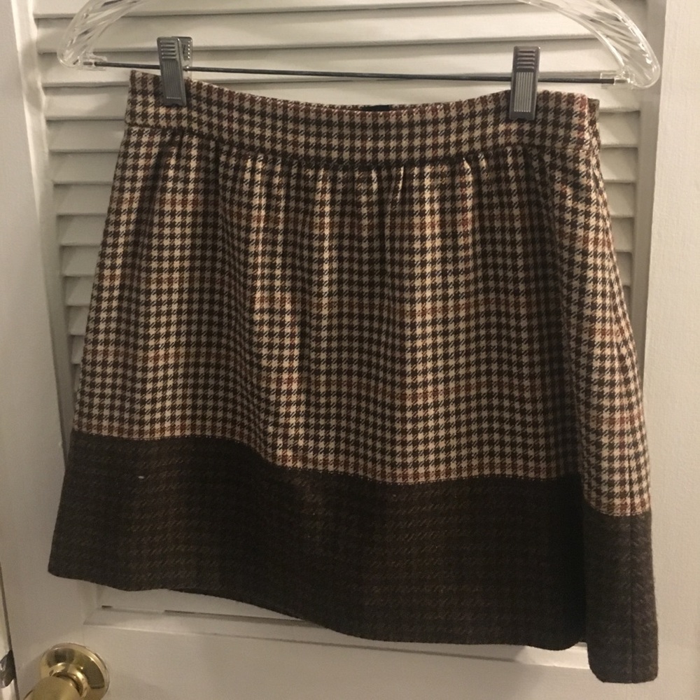J Crew Brown plaid shirt